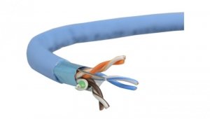 Kabel FTP kat.5 F/UTP 4x2x0,5 niebieski LSOH Telegärtner /500m/