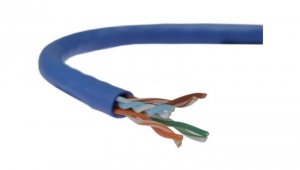 Kabel UTP kat.5e U/UTP 4x2x0,58 linka niebieska Telegärtner /100m/
