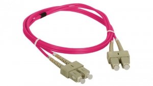 Patch cord MM OM4 SC-SC duplex 50/125 1.0m FOC-SCSC-5MMD-1-4