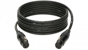 KLOTZ Kabel mikrofonowy adapter XLR 3-pin (gniazdo / gniazdo) na złączach Neutrik 3m