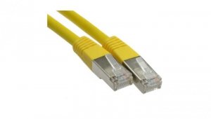 Patchcord FTP kat.5e kabel sieciowy LAN 2x RJ45 linka żółty 5m