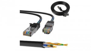 Patchcord LAN Miedź Kabel sieciowy skrętka Extralink Kat.5e FTP 10m