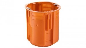 Puszka podtynkowa 60 mm supergłęboka 80 mm łączona za pomocą łącznika ZV60GFw pomarańczowa 33335008