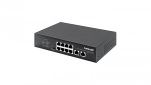 Switch Gigabit 8x RJ45 PoE+, 2x RJ45 Gigabit Uplink