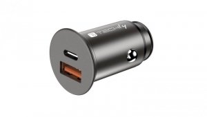 Samochodowa Szybka Mini Ładowarka USB-C/A 38W 3A 5-12V
