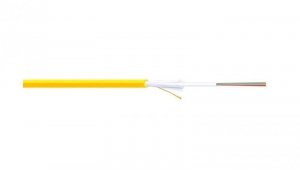 Kabel światłowodowy uniwersalny 24 włókna (2x12 włókien) SM 9/125 OS2 G652D 1500N LS0H Dca żółty DK-B3924-O-SC /bębnowy/