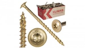 Wkręty ciesielskie z łbem stożkowym i gniazdem TORX 4,5x50 MASTER 250szt.