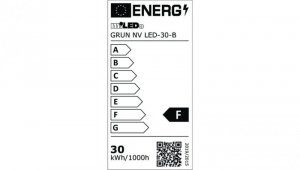 Projektor GRUN NV LED-30-B 2650lm 4000K barwa neutralna IP65 czarny 31392