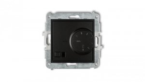 ICON Mechanizm elektronicznego regulatora temperatury z czujnikiem powietrznym czarny mat 12IRT-2