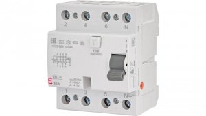 Wyłącznik różnicowoprądowy 4P 40A 0,03A typ A 6kA EFI6-P4 A 40/0.03 002061662