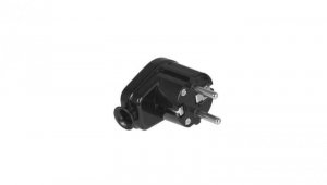 Wtyczka kątowa rozbieralna Uni-Schuko , 2p+Z Schuko , 16A , 250V WT-16U czarny VAYOX