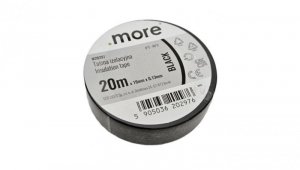 Taśma izolacyjna 19mm x 0,13mm CZARNA 20m 1szt