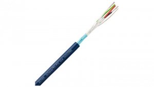 Kabel transmisyjny BiTsensor PE-PVC Eca do transmisji danych zewnętrzny do ziemi 2x2x0,34mm2 niebieski Bitner 300m