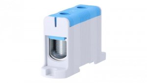 Blok rozdzielczy - odgałęźny 1 - polowy 35-150mm2 niebieski montaż płaski FJ-E150/B 85827