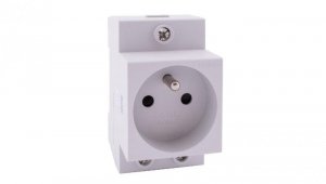 Gniazdo 2P+Z 16A na szynę DIN TH35 2,5P (250V AC) 2,5-modułowy IP20 NOARK