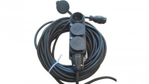 Kabel przedłużacz IP44 20m 3x230V OW 3x1,5