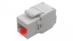 Moduł keystone z wbudowaną identyfikacją LED RJ45 UTP kat.6A nieekranowany beznarzędziowy WireArte