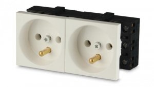 Gniazdo 2M elektryczne podwójne