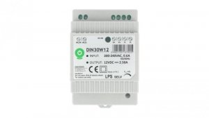 DIN30W12 Zasilacz na szynę DIN 30W 12V 2.5A