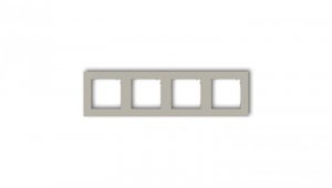 MINI Ramka uniwersalna poczwórna kwadratowa z tworzywa taupe 60MR-4
