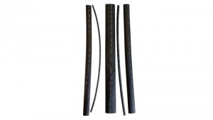Zestaw rurek termokurczliwych, 3/5/8/10/15-25cm, czarne 08323 /5szt./