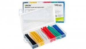 Rurki termokurczliwe 120 szt. 100mm 1,5-10mm VRC-120SET Vayox