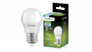 Żarówka LED E27 P40 10W = 75W 1055lm 6500K Zimna 180 Lumiled