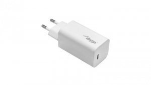 Ładowarka sieciowa Akyga AK-CH-23 65W USB-C PD GaN 5-20V / 3-3.25A biała