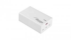 Ładowarka sieciowa Akyga AK-CH-25 140W 3x USB-C + USB-A PD GaN 5-28V / 1.5-5A biała