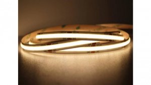 UQS-COB-12W-WW-12V-5m Profesjonalna taśma LED typu COB, 12W 480 chips/m, CRI 90, 12V, biala ciepla, 3000K, IP20, 5m