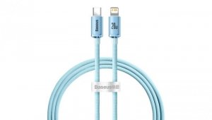 Kabel Baseus CAJY001303 Lightning - USB-C PD 20W 480Mb/s 1,2m - niebieski
