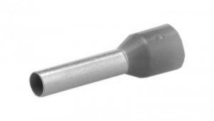 Końcówka tulejkowa izolowana typ HI / TE DIN 4,0mm2 / 10mm miedziana cynowana galwanicznie szara Elpromet 100szt.