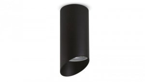Oprawa natynkowa / tuba Maclean, punktowa, okrągła, aluminiowa, GU10, 55x130mm, kolor czarny, MCE360 B