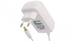 POSB12200A-WH Zasilacz adapter biały 24W 12V/2A CEE7/16 wtyk DC 2.1/5.5(+)