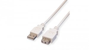 VALUE Kabel USB 2.0, typ A-A, M/F, z przewodem, 1,8 m