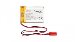 Akumulator litowo-polimerowy Akyga AKY0300 LP303040 Li-Po 3.7V/320mAh PCM złącze JST 2.54 2Pin 150mm