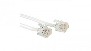 Płaski kabel RJ12 6P4C, szary, 15 m