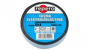 Taśma izolacyjna samowulkanizacyjna 19mm x 7m Repero 721E czarna