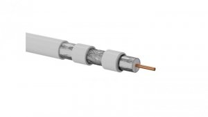 Przewód koncentryczny trishield RG6 75 Om, 1.13/4.55/7.20 LSOH B2ca ALANTEC /500m/