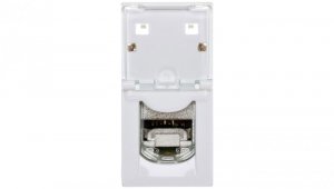 MOSAIC Gniazdo komputerowe pojedyncze RJ45 kat.6a STP 1M białe 076573