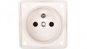 Integro Flow Gniazdo pojedyncze z/u śnieżnobiałe mat 961852502