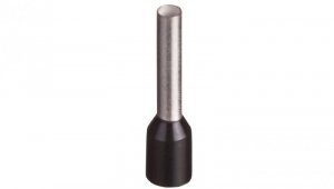 Końcówka tulejkowa izolowana TI 1,5mm2/10mm czarna cynowana TI1,5L10x500 /500szt./
