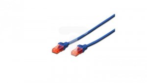 Kabel krosowy (Patch Cord) U/UTP kat.6 niebeski 0,5m DK-1612-005/B