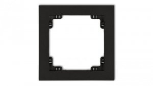 DECO Ramka pojedyncza czarny mat 12DR-1