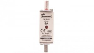 Wkładka bezpiecznikowa NH000 6A gL/gG 500V 6NHG000B