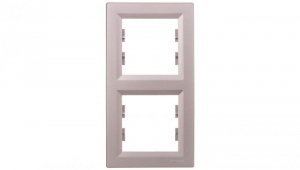 ASFORA Ramka 2-krotna pionowa aluminium EPH5810261