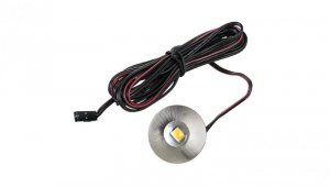LedPoint Oprawa meblowa led okrągla 0,7W zimna biała wpuszczana podszafkowa