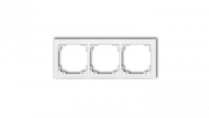 DECO Ramka uniwersalna potrójna z tworzywa DECO Soft biały DRSO-3