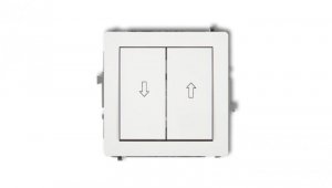 DECO Mechanizm łącznika zwierny żaluzjowego, biały mat 25DWP-8