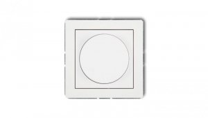 DECO Mechanizm elektronicznego regulatora oświetlenia przyciskowo-obrotowego do lamp LED, biały mat 25DRO-2